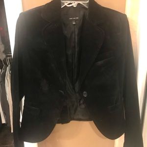 Limited black velvet blazer